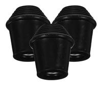 HAKIDZEL 3pcs Rubber Drum Stand Feet Pads for Snare Drum with Easy Installation Non-slip Sturdy Accessories