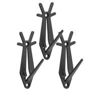 HAKIDZEL 3pcs Stainless Steel Deer Skull Hangers with Solid Support and Modular Design for Elk and Deer Skulls, for Museum and Teaching Display