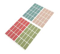 HAKIDZEL 4 Sheets Waterproof Name Tag Stickers with Wood Texture, Good Adhesion and Can be Torn Without Traces, Colourful Labels for Office and Another Occasion, Removable Random Color