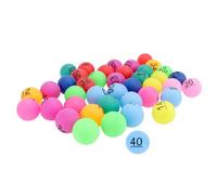 HAKIDZEL 40pcs Clear Printed Plastic Bingo Ping Pong Balls for Parties & Raffle Raffle Balls - Easy Grip & Grip Draft Game Supplies