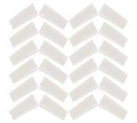 HAKIDZEL 40pcs Mini Triangle Makeup Sponges Lightweight Sponge Applicators for Even Blending Foundation and Nail Art on The Go Touchups Beige Triangular Shape