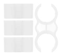 HAKIDZEL 4pcs Broom to Dustpan Clip Set Plastic Linking Clips for Secure and Stable Connection Easy to Use White Cleaning Tool Fastener for Dustpan and Broom