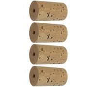 HAKIDZEL 4pcs Cork Plug for Flute Replacement, Natural Cork Material, Simple to Use, Extend the Life of Headjoint, for Woodwind Instrument Replacement and Flute Use