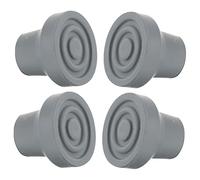 HAKIDZEL 4pcs Crutch Foot Pads Rubber Cane Tips Non-Slip Pads for Walking Canes Outdoor Use