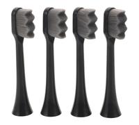 HAKIDZEL 4pcs Electric Toothbrush Heads Replacement: Soft Bristle Extra Gentle Brush Heads Wave Shaped for Sensitive Gum Pregnancy Friendly Household Oral Care