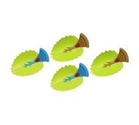 HAKIDZEL 4pcs Faucet Guide Extenders for Bathroom Faucets, TPE and Plastic Water Tap Extension Tools to Bring Water Closer and Help Develop Good Habits, Green Colour Random Color