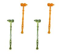HAKIDZEL 4pcs Gourd Massage Hammers Back Scratchers with Pp Material for Regulating Muscle Contraction and Multifunctional Use, Smooth and Beautiful Design for Relaxation and Random Color