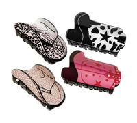 HAKIDZEL 4Pcs Hair Claw Clips for Women Unique Shark Jaw Design for Thin Hair Versatile Hair Accessories for Daily Use for Makeup Bathing and Styling