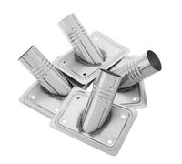 HAKIDZEL 4pcs Metal Floor Brush Head Adapter Broom Handle Connector for Wooden Poles and Mop Handles, Quick Assembly and Convenient Maintenance for Homes and Offices
