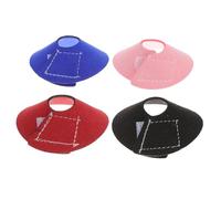 HAKIDZEL 4pcs Parrot Collar Adjustable Size Polar Fleece Bird Anti-scratch Neck Collar for Wound and Treatment Random Color