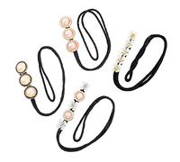HAKIDZEL 4Pcs Pearl Flower Hairpins Elegant Hair Styling Tool for DIY Bun Maker Unique Accessories for Effortless Updos for Women