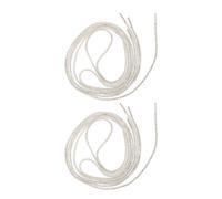 HAKIDZEL 4pcs Rhinestone Shoe Lace, round Rhinestone String, 4mm Cotton Rope, 120cm, White, for Running Shoes and Hats, Special Occasions and Holidays