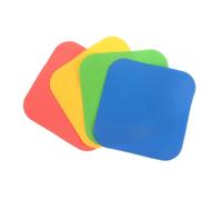HAKIDZEL 4pcs Square Soccer Training Ground Marker Mat Tpe 9 Inch