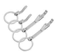HAKIDZEL 4pcs Stainless Steel Bottle Opener Keychains Mixed Style Easy-to-use Manual Beer Bottle Openers for On-the-go Use and Occasion Portable Kitchen Gadgets