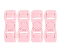 HAKIDZEL 4pcs Swimming Goggles Buckle Plastic Interlocking Snap Connectors | Replacement Strap Clips, Tool Free Setup, Universal Fit, Pink Plastic, Practice and Open Water Training