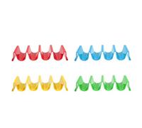 HAKIDZEL 4pcs Taco Holders Stand for Standard Plates, Stay Upright Taco Support Holders for Kitchen Dining and Restaurant Use