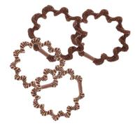 HAKIDZEL 4pcs Twisted Hair Ties Elastic Hair Bands for Women, Non-slip Cloth Material, Comfortable to Wear, Suitable for Variety of Hairstyles and Updos