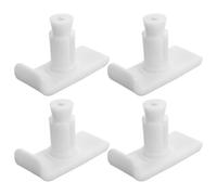 HAKIDZEL 4pcs Walker Ski Glides for Folding Walkers with Plastic Feet Protectors, Fits Tube Shafts 1" to 1/8", Prevents Sinking into Mud Or Snow, for Hiking and Trekking
