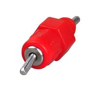 HAKIDZEL 50 Pcs Automatic Chicken Water Feeder for Poultry Screw Style Drinker Red Head for Hens and Chicks No Waste Design Sturdy Stainless Steel Ball