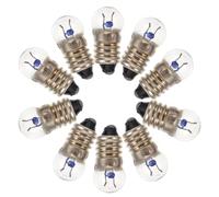 HAKIDZEL 50 Pcs Mini LED Bulbs Screw Base Incandescent Light Bulbs 2.5v 0.3a for Home and Electrical Experiments Sturdy and Safe for School Science Use Random Random Color