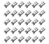 HAKIDZEL 50pcs Double-Wire Cable Clamp Clips for Trailer Frame and Solar Panel Wiring Corrosion-Resistant Fastener Clips with Barbed Design for Secure Cable Management