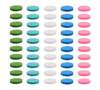 HAKIDZEL 50pcs round Fiber Cotton Diffuser Refill Pads for Essential Oil Diffuser Vent Clip and Bracelet Aromatherapy, Reusable Fragrance Absorption Pads Suitable for Home and Office