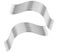 HAKIDZEL 50pcs Silver Aluminium Alloy Invisible Corner Brackets for Picture Frame Backing Hardware, Reliable Fixation Clips for DIY Framing and Photo Hanging