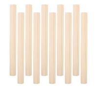 HAKIDZEL 50pcs Unfinished Wood Rods for Crafts Small Wooden Sticks Khaki Square Shape DIY Craft Supplies for Scale Models and Parenting Activities