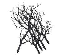 HAKIDZEL 5pcs Black Artificial Dried Tree Twigs Plastic Branches for DIY Floral Arrangements Wedding Party Halloween Home Celebration Rustic Decor