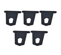 HAKIDZEL 5pcs Black Rubber Awning Hook Rings for Rv and Awning, Lightweight with Good Load-Bearing Capacity, Not Easy to Deform, for Camping and Traveling Accessories