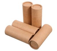 HAKIDZEL 5pcs Cardboard Cylinder Tube Essential Oils Small Paper Tube Aromatherapy Container Round Craft Paperboard Presents Craft Paper Boxes Kraft Round Jars Coffee