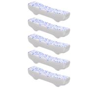 HAKIDZEL 5Pcs Ceramic Chopsticks Stands Blue Porcelain Multi-Functional Chopstick Holders for Kitchen Dining Table Use