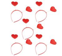 HAKIDZEL 5pcs Red Love Heart Headbands for Women Comfortable Hair Hoops for Year Valentine S Day Party Fashionable Hair Accessories for Ladies