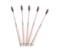 HAKIDZEL 5Pcs Soft Bristle Toothbrush for Oral Care Practical Tooth Brushes with Non Slip Handle Mixed Color Durable Design for Adults for Preventing Caries