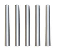HAKIDZEL 5pcs Zinc Alloy Manicure Brush Pen Caps Lightproof Sealed Nail Art Pen Covers Suitable for 8-9mm Inner Diameter Extend Service Life and Decorative Silver