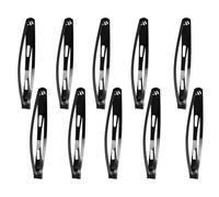 HAKIDZEL 60pcs Black Drop-shaped Hair Clips Alloy Hair Accessories Simple Styled to Keep in Place for Sandy Beach or Dinners