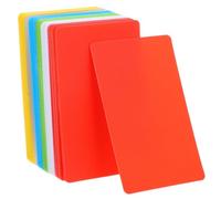 HAKIDZEL 60pcs Blank Plastic Business Cards for Id Badges, Resistant to Damage and Easy to Make, Suitable for Supermarkets and Malls, Sturdy Plastic Sheet for Standard Identification Cards
