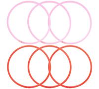 HAKIDZEL 6pcs Aquarium Fish Feeding Rings Floating Plant Rings for Fish Tank Isolation Made of Sturdy Plastic, Convenient Feeding Accessory for Freshwater Aquarium Landscaping Random Color