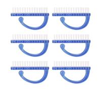 HAKIDZEL 6pcs Fingernail Dust Cleaning Brushes Durable Manicure Tool for Nail Care Comfortable Grip for Nail Dust Removal for Manicure Lovers