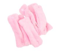 HAKIDZEL 6pcs Hair Curlers for DIY Hairstyle, Soft Coral Fleece Sleep Rollers, Lightweight Synthetic Material Hair Styling Tools for Home Use