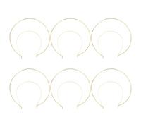 HAKIDZEL 6pcs Metal Ring Headbands Multi-functional Easy to Take off Elegant Chic Hair Accessories for DIY and Special Parties