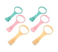 HAKIDZEL 6pcs Portable Plastic Pull up Rings for Baby Crib Play Gym Handles for Kids Standing Aid, Indoor and Outdoor Use, Aiding Brain Stimulation and Walking Exercises