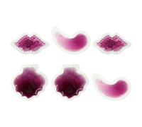 HAKIDZEL 6pcs Reusable Ice Packs Lips-Shaped PVC Hot Or Cold Therapy Pads for Instant Relief in Doctor's Offices and First Aid Kit