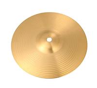 HAKIDZEL 8 Inch Brass Cymbal for Drum Set, Golden Percussion Instrument Accessory with Strong Resistance to Hit and Great Voice, Suitable for Beginners and Professional Players