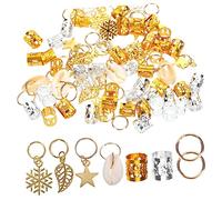 HAKIDZEL 80pcs Metal Round Buckle Hairpin for Women Hair Braids Braid Jewelry Stylish Hair Accessories for Dreadlocks