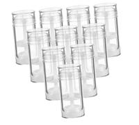 HAKIDZEL 8pcs 30ml Plastic Twist-up Stick Tube Refillable Deodorant Bottles Empty Container for Travel and DIY Personal Care