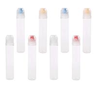 HAKIDZEL 8pcs Plastic Squeeze Bottles for Ketchup and Salads with Good Sealing Effect and Easy Dose Control, Portable Travel Bottles for Sandwiches and Home Sauce Storage Random Color