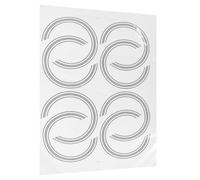 HAKIDZEL 8pcs Self-adhesive Guitar Sound Hole Decal Stickers Paper Material Replacement for Old Or Broken Parts, Unique and Beautiful Design for DIY Guitar Decoration