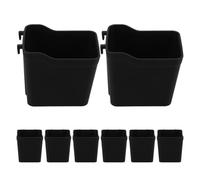 HAKIDZEL 8pcs Workbench Organizer Pegboard Storage Bins with Hooks Abs Material Modern Design Versatile and Efficient Storage Solutions for Garage and Craft Room