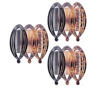 HAKIDZEL 9pcs Plastic Banana Hair Clips for Women, Interlocking Clamps for DIY Hairstyles and Casual Clothes, Elegant and Comfortable Hair Accessories That Do Not Scratch Scalp